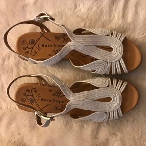 BareTraps white platform sandals!